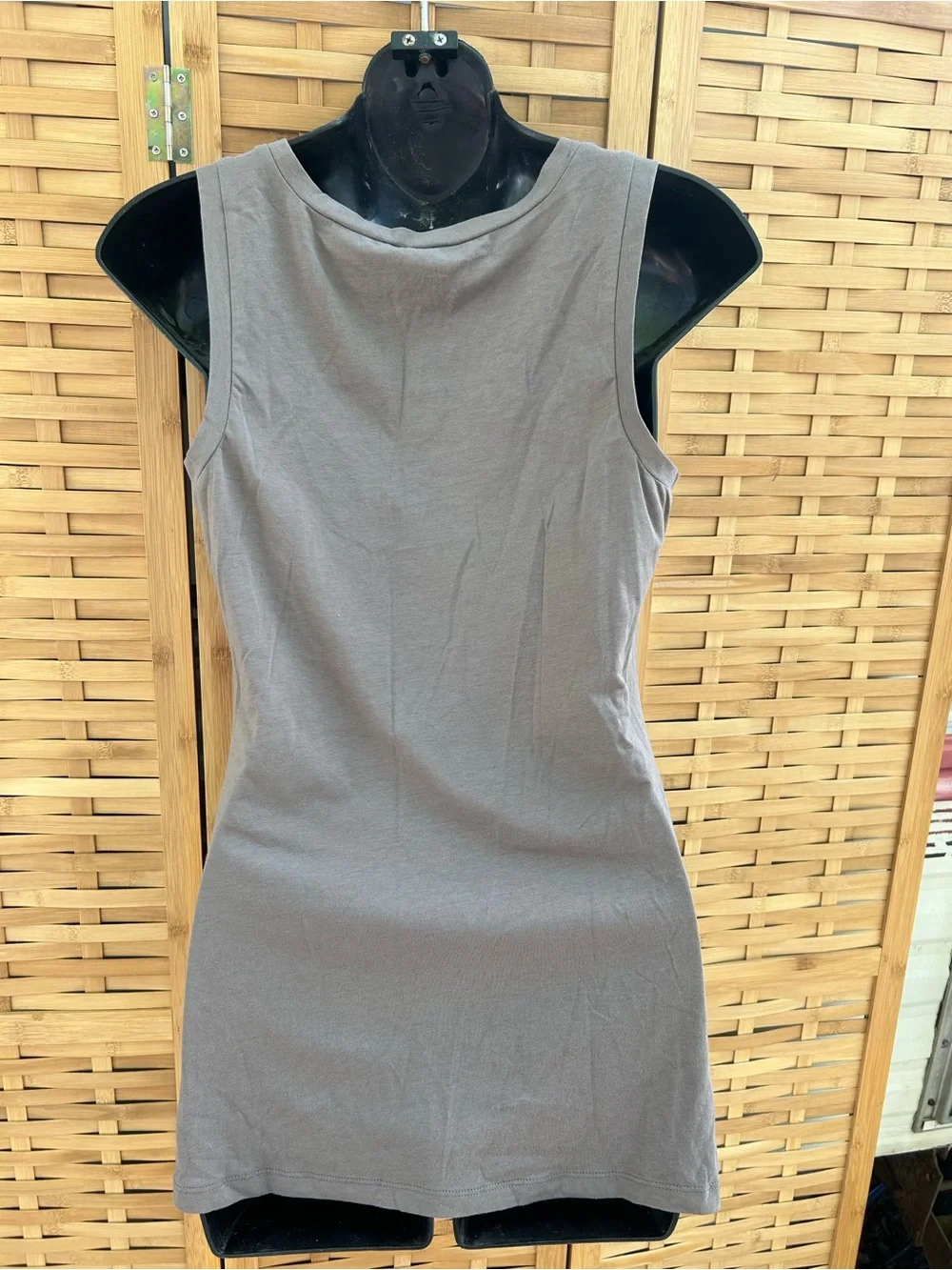 Ann Taylor Taupe Sequin Scoop Neck Tank - Picture 6 of 9